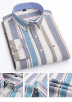 Camisa Masculina Listrada Color Manga Longa Use Cavalieri