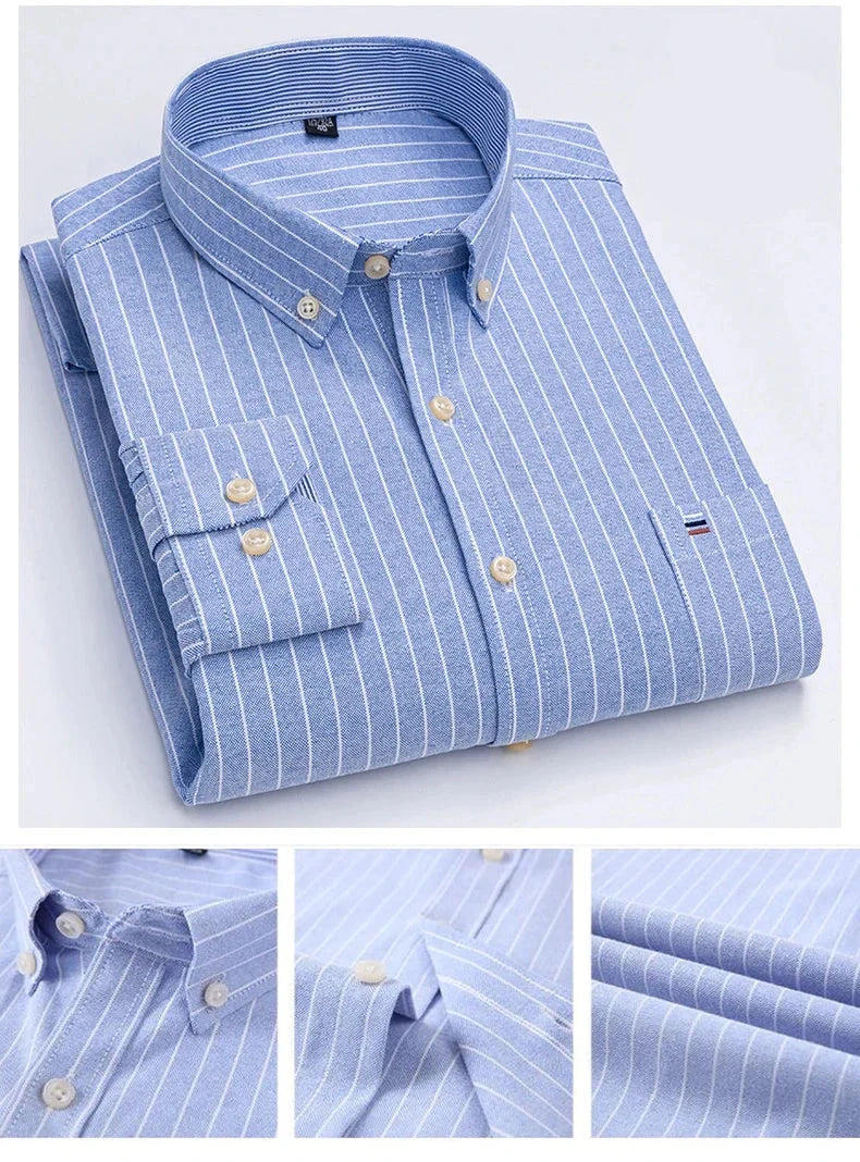 Camisa Masculina Soft Listrada Manga Longa Use Cavalieri