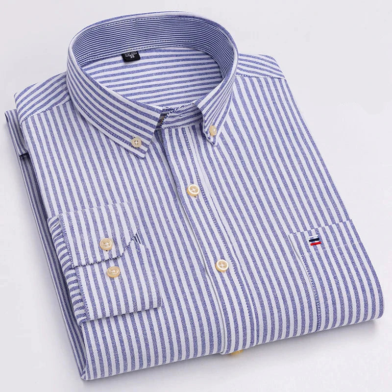 Camisa Masculina Listrada Vittorio Manga Longa Use Cavalieri