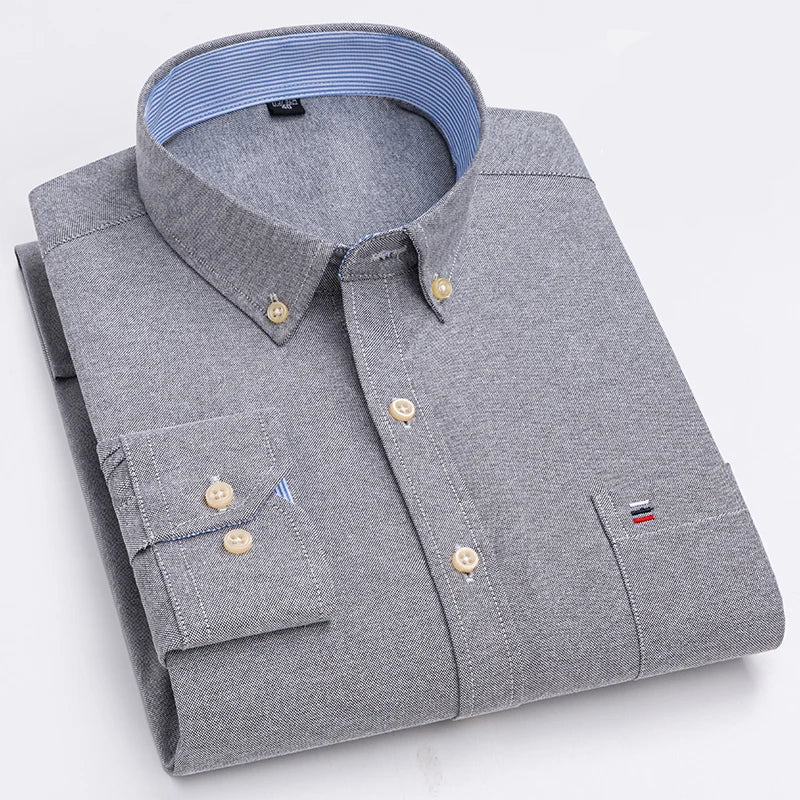 Camisa Masculina Oxford Manga Longa Use Cavalieri