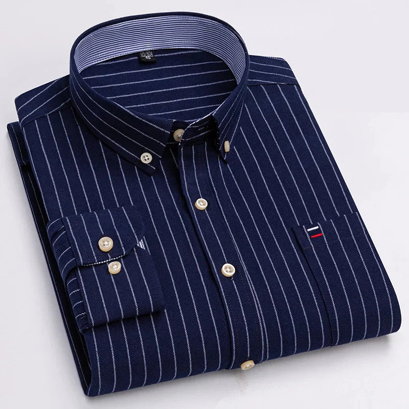 Camisa Masculina Soft Listrada Manga Longa Use Cavalieri