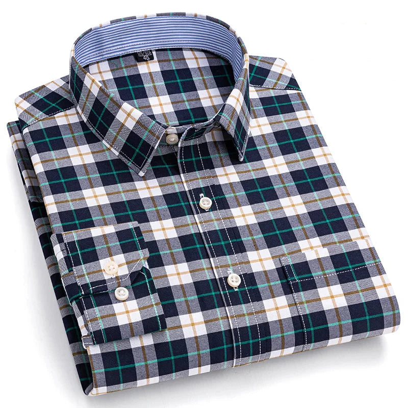 Camisa Masculina Xadrez Barreto Manga Longa Use Cavalieri
