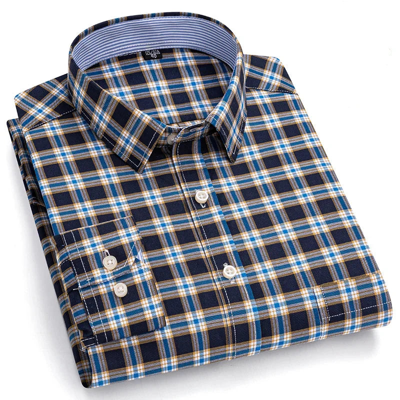 Camisa Masculina Xadrez Barreto Manga Longa Use Cavalieri