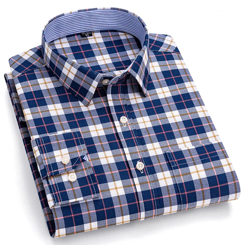 Camisa Masculina Xadrez Barreto Manga Longa Use Cavalieri