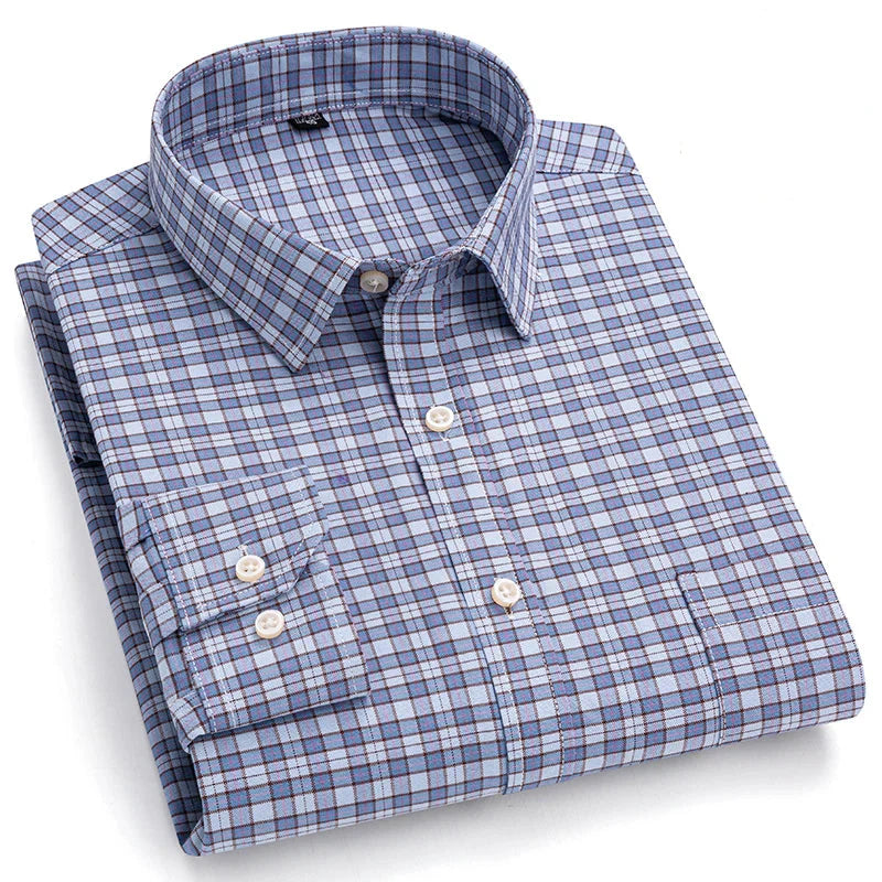 Camisa Masculina Xadrez Colorado Manga Longa Use Cavalieri