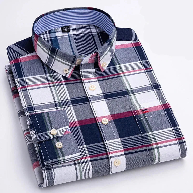 Camisa Masculina Xadrez Texas Manga Longa Use Cavalieri