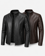 [LEVE 2 PAGUE 1] Jaqueta Masculina Cavalieri em Couro Legítimo Premium +BRINDES: Relógio, Cinto e Carteira