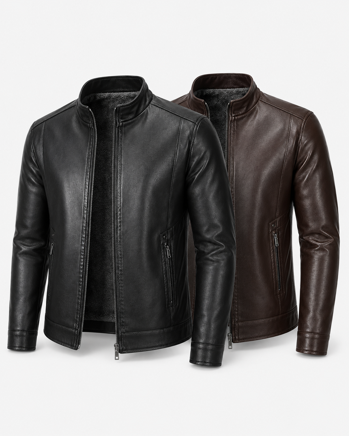 [LEVE 2 PAGUE 1] Jaqueta Masculina Cavalieri em Couro Legítimo Premium +BRINDES: Relógio, Cinto e Carteira