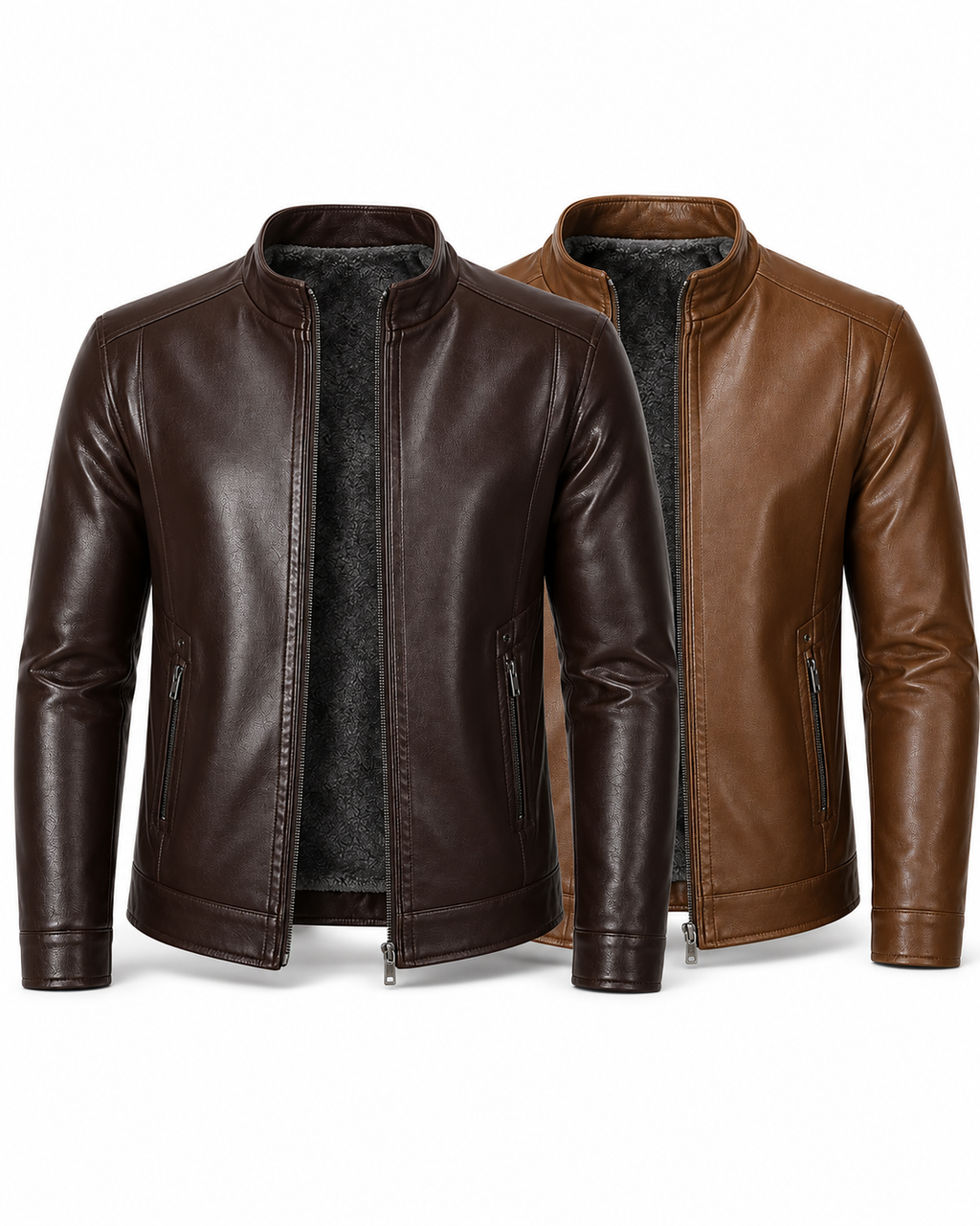 [LEVE 2 PAGUE 1] Jaqueta Masculina Cavalieri em Couro Legítimo Premium +BRINDES: Relógio, Cinto e Carteira