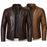 [LEVE 2 PAGUE 1] Jaqueta Masculina Cavalieri em Couro Legítimo Premium +BRINDES: Relógio, Cinto e Carteira