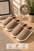 Compre 1 leve 2 Pantufas Para Frio Aconchegantes