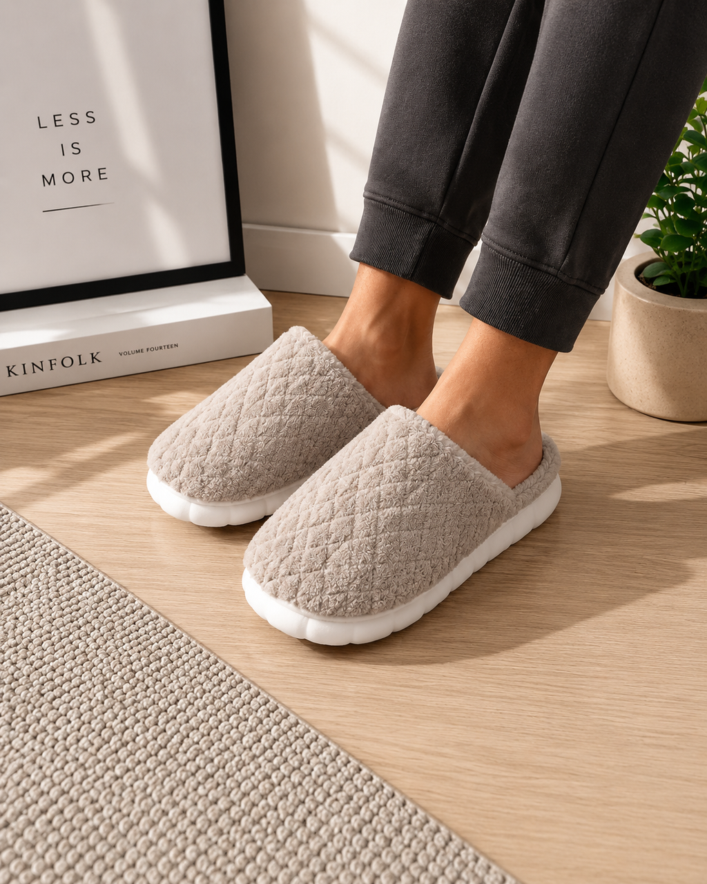 Compre 1 leve 2 Pantufas Para Frio Aconchegantes