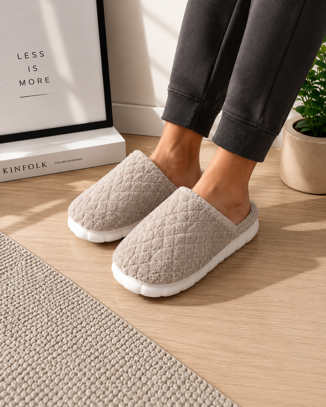Compre 1 leve 2 Pantufas Para Frio Aconchegantes