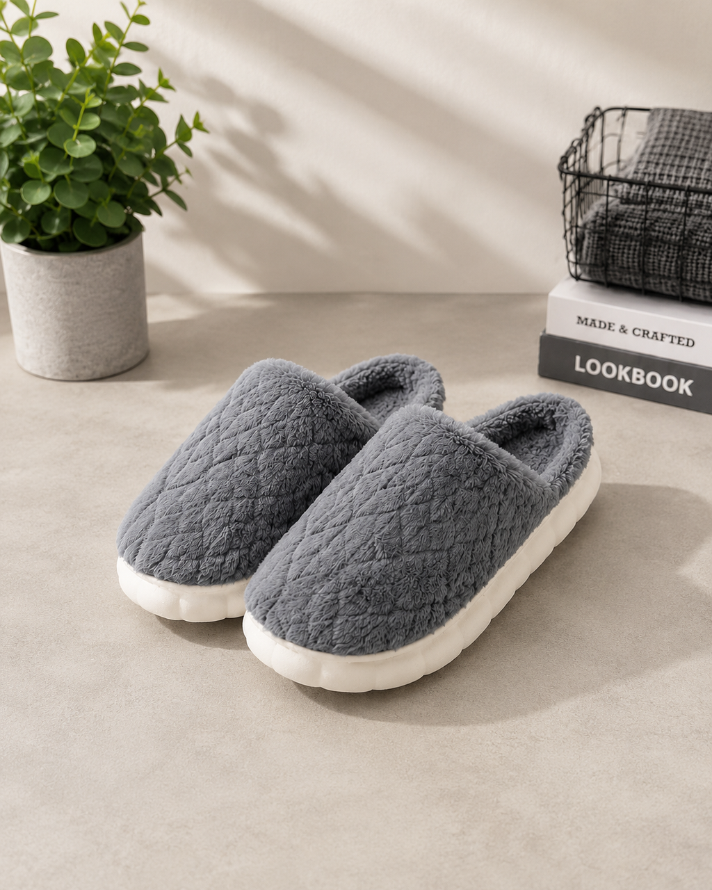 Compre 1 leve 2 Pantufas Para Frio Aconchegantes