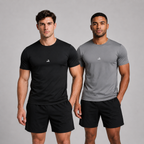 Kit 2 Camisetas Dry Fit Masculinas Anti Suor para Academia, Corrida e Treino